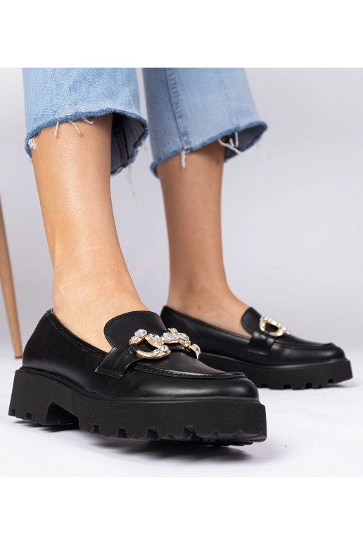 Musta elegantsed mokasiinid...