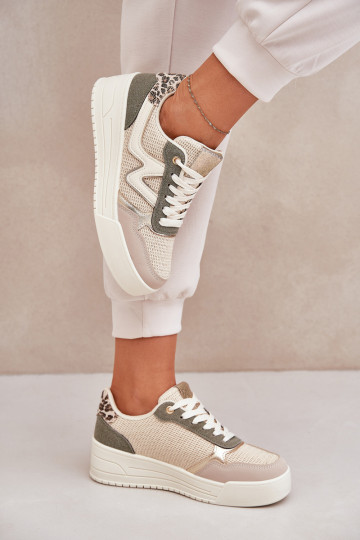 spordijalatsid Pealiste omad platvormiga leopardimustriga Rohelist värvi Lorori