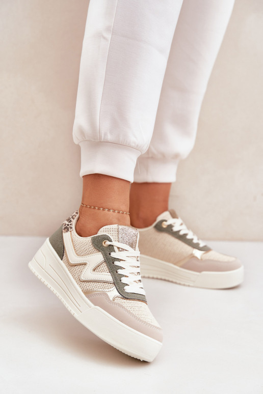 spordijalatsid Pealiste omad platvormiga leopardimustriga Rohelist värvi Lorori spordijalatsid Pealiste omad platvormiga leopardimustriga Rohelist värvi Lorori