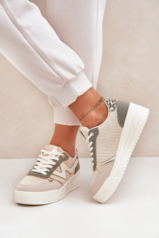 spordijalatsid Pealiste omad platvormiga leopardimustriga Rohelist värvi Lorori spordijalatsid Pealiste omad platvormiga leopardimustriga Rohelist värvi Lorori