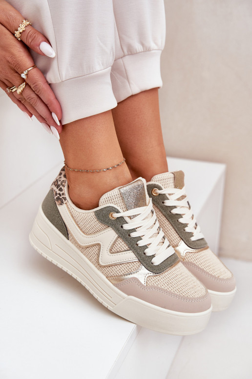 spordijalatsid Pealiste omad platvormiga leopardimustriga Rohelist värvi Lorori spordijalatsid Pealiste omad platvormiga leopardimustriga Rohelist värvi Lorori