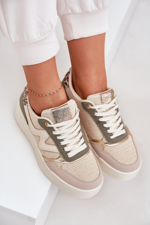 spordijalatsid Pealiste omad platvormiga leopardimustriga Rohelist värvi Lorori spordijalatsid Pealiste omad platvormiga leopardimustriga Rohelist värvi Lorori