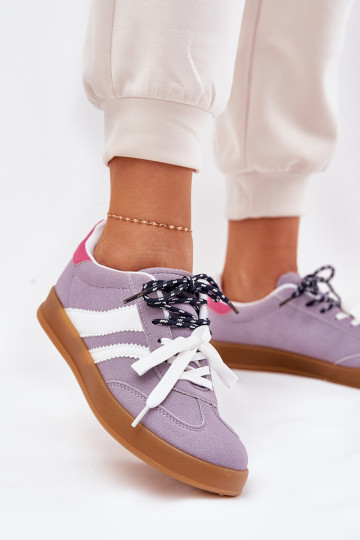 Sellel ondal Sneakers tüüpi jalanõud Pealiste omad Z Podsisseójnym Paeladm Violetne värv Ventus 2