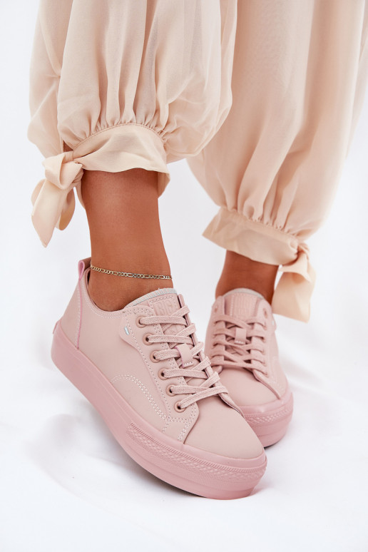 naiste saapad platvormiga eko-nahast Big Star RR274A294 Tumeroosad värvi naiste saapad platvormiga eko-nahast Big Star RR274A294 Tumeroosad värvi