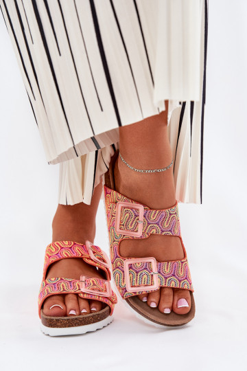 naiste plätud neetide ja pandlaga Ja sära S.Barski RB51-006 oranži värvi 2