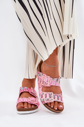 naiste plätud neetide ja pandlaga Ja sära S.Barski RB51-006 Tumeroosad värvi 2