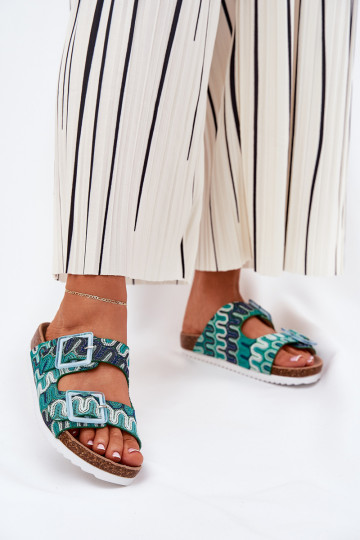 naiste plätud neetide ja pandlaga Ja sära S.Barski RB51-006 Rohelist värvi 2