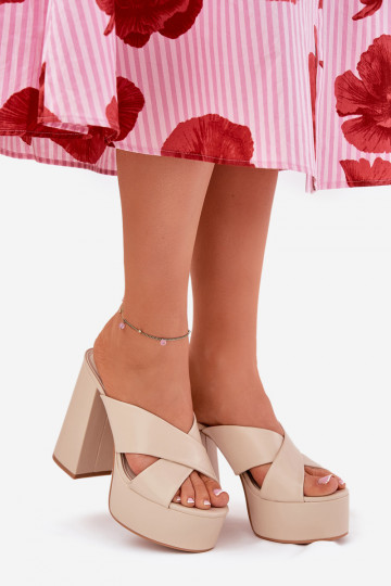 naiste plätud platvormiga I Postita beeži värvi Lenobos 2