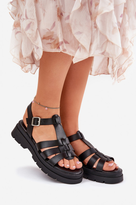 Eko Pealistesandaalid Pealiste omad platvormiga msuud Nendales