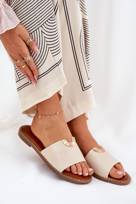 naiste plätud Eko Pealhk Koos Ornatei Detalami beeži värvi Mevith