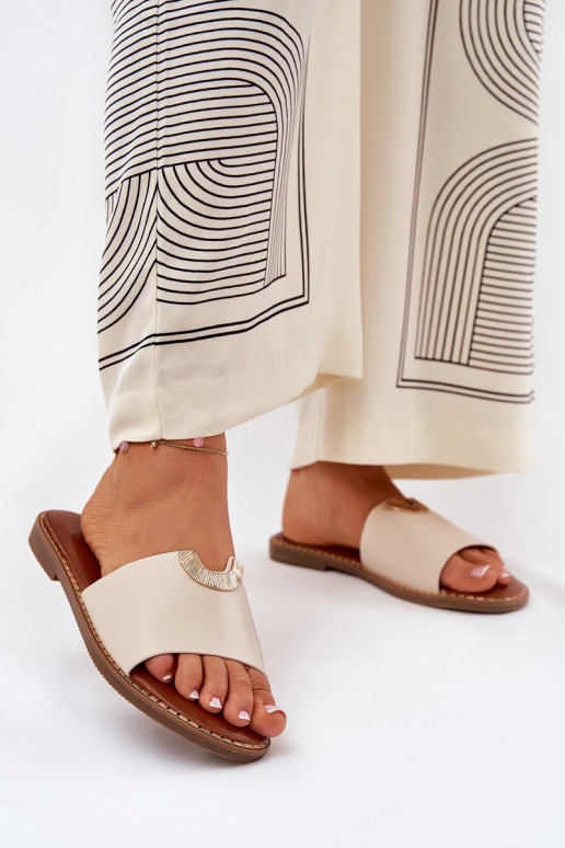 naiste plätud Eko Pealhk Koos Ornatei Detalami beeži värvi Mevith