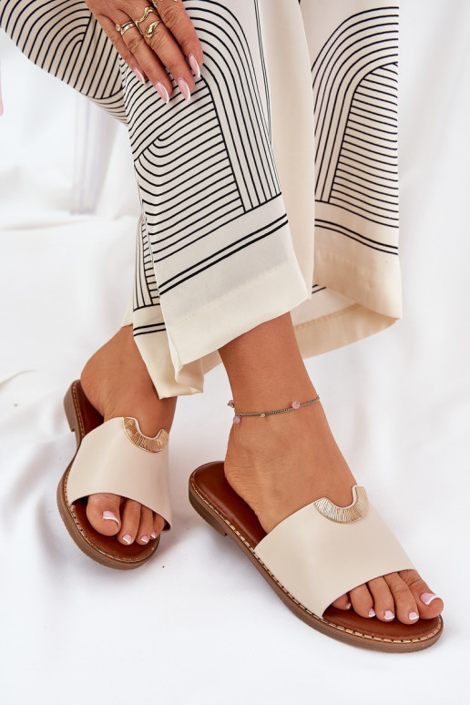 naiste plätud Eko Pealhk Koos Ornatei Detalami beeži värvi Mevith