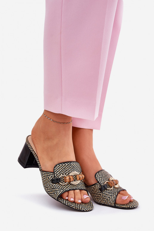 naiste plätud kõrge jämeda kontsaga kaunistustega msuud Ovittole