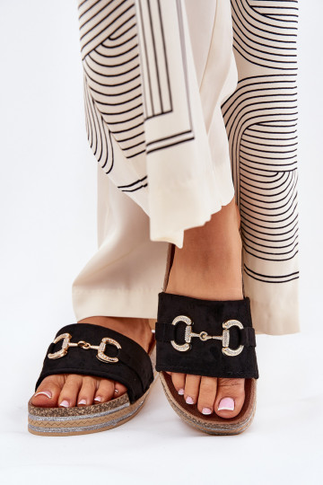 naiste plätud platvormiga Kuldse kaunistusega Ja sära msuud Morisela 2