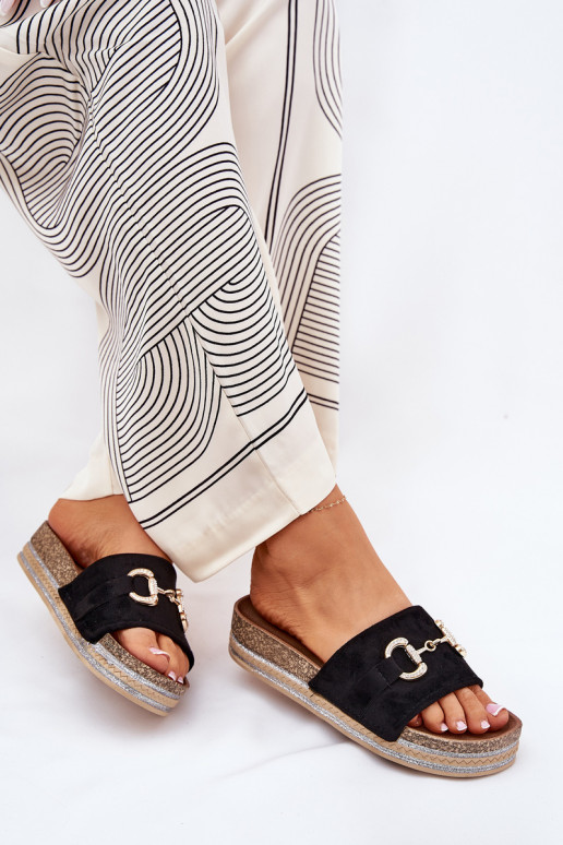 naiste plätud platvormiga Kuldse kaunistusega Ja sära msuud Morisela