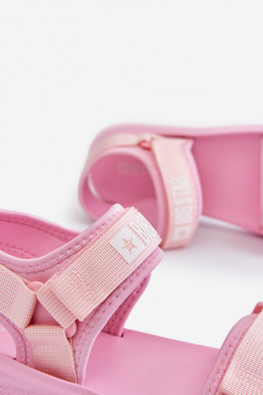 Pealiste omad Sportliku stiiliga sandaalid Big Star LL274729 Tumeroosad värvi