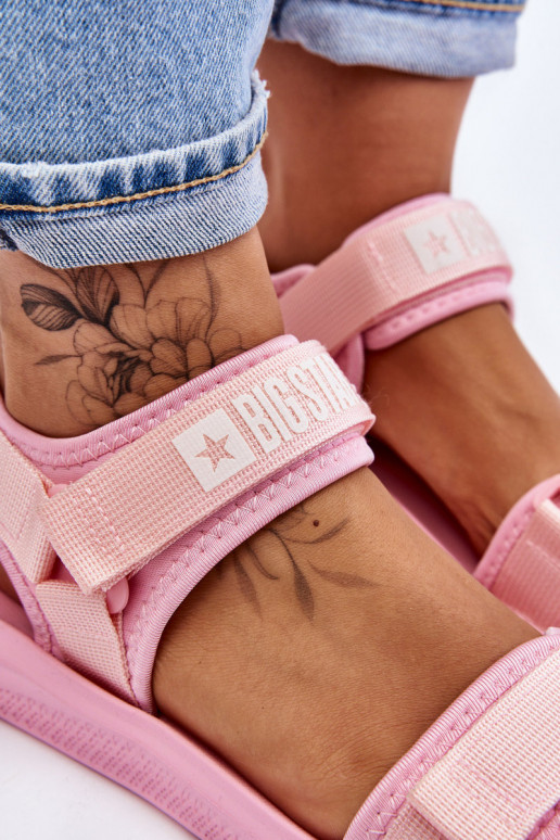 Pealiste omad Sportliku stiiliga sandaalid Big Star LL274729 Tumeroosad värvi