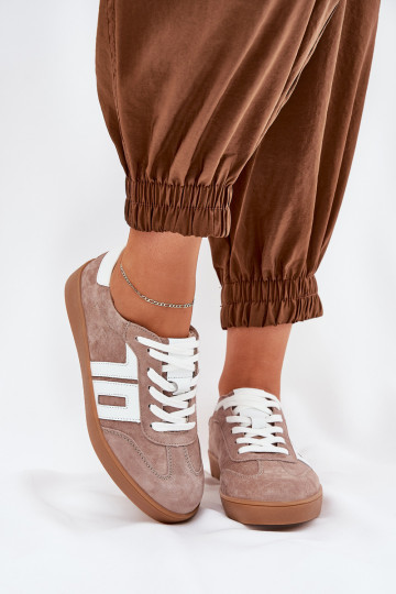 Sneakers tüüpi jalanõud spordijalatsid seemisnakhsed Vinceza 79517 beeži värvi