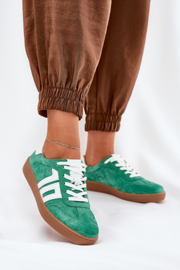 Sneakers tüüpi jalanõud spordijalatsid seemisnakhsed Vinceza 79517 Rohelist värvi 2