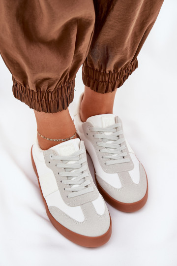 Sneakers tüüpi jalanõud Pealiste omad Big Star RR274371 Valget-Halli värvi 2