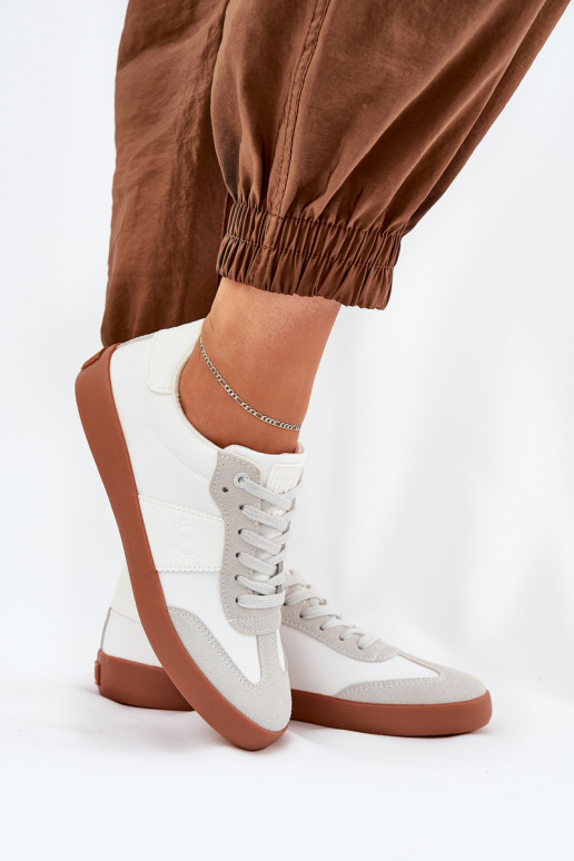 Sneakers tüüpi jalanõud Pealiste omad Big Star RR274371 Valget-Halli värvi