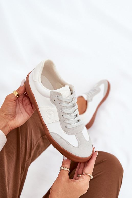 Sneakers tüüpi jalanõud Pealiste omad Big Star RR274371 Valget-Halli värvi