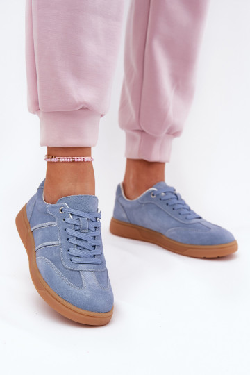 seemisnakhsed Sellel ondal Sneakers tüüpi jalanõud Pealiste omad Sinist värvi Paliana