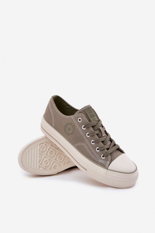 Tavalised meeste jalanõud platvormiga Big Star RR174325 Rohelist värvi