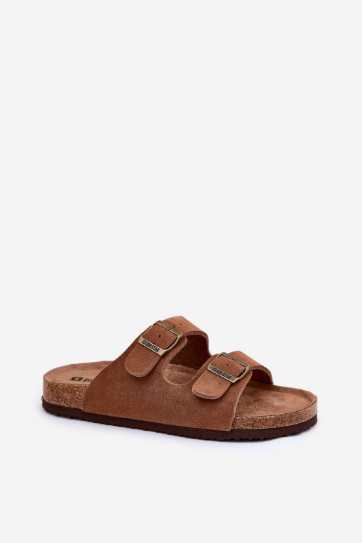 naiste seemisnahksed sussid neetide ja pandlaga Big Star RR274A394 pruunid värvi naiste seemisnahksed sussid neetide ja pandlaga Big Star RR274A394 pruunid värvi