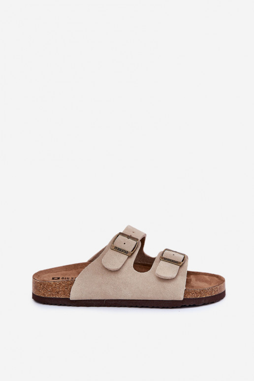 naiste seemisnahksed sussid neetide ja pandlaga Big Star RR274A391 beeži värvi naiste seemisnahksed sussid neetide ja pandlaga Big Star RR274A391 beeži värvi