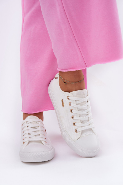 Riidest naiste saapad Big Star RR274766 valget värvi Riidest naiste saapad Big Star RR274766 valget värvi