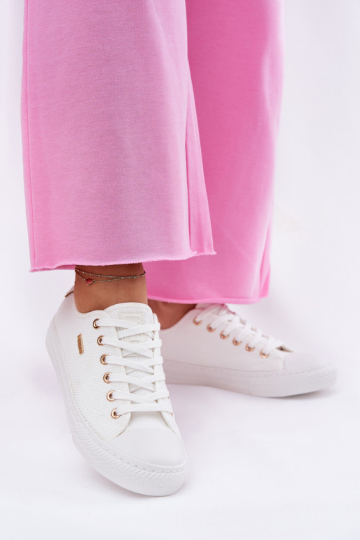 Riidest naiste saapad Big Star RR274766 valget värvi Riidest naiste saapad Big Star RR274766 valget värvi