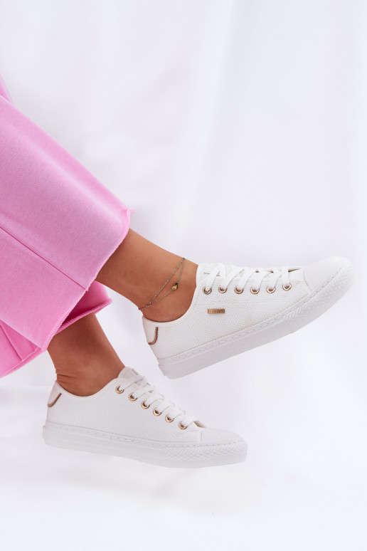 Riidest naiste saapad Big Star RR274766 valget värvi Riidest naiste saapad Big Star RR274766 valget värvi