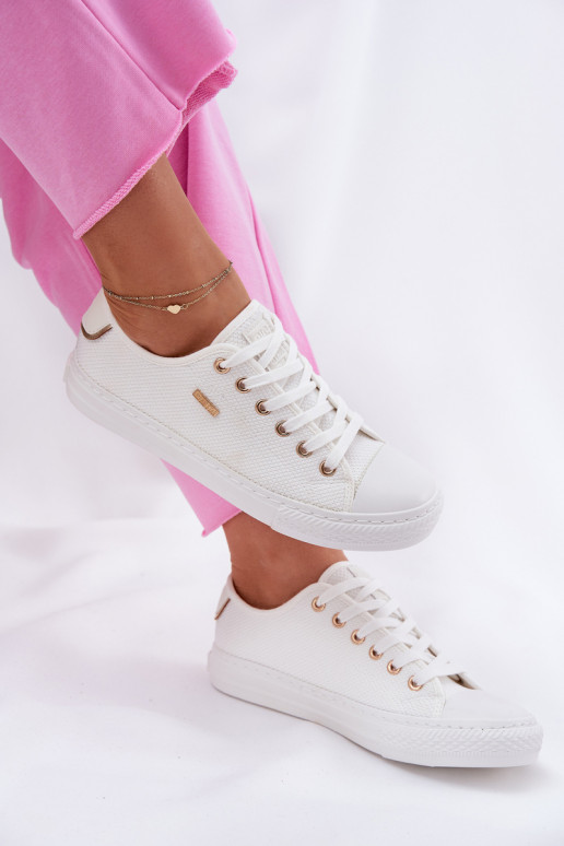 Riidest naiste saapad Big Star RR274766 valget värvi Riidest naiste saapad Big Star RR274766 valget värvi