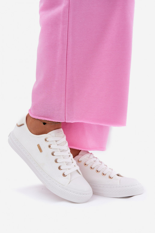 Riidest naiste saapad Big Star RR274766 valget värvi Riidest naiste saapad Big Star RR274766 valget värvi