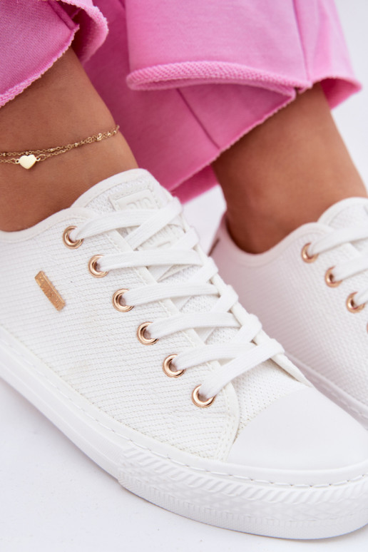 Riidest naiste saapad Big Star RR274766 valget värvi Riidest naiste saapad Big Star RR274766 valget värvi