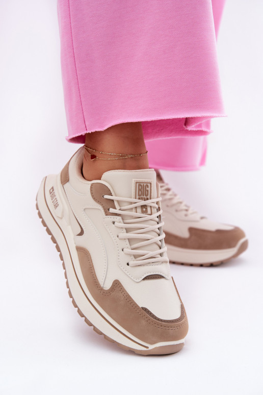 Sneakers tüüpi jalanõud Pealiste omad Big Star RR274A216 HI-POLY SYSTEM beeži värvi Sneakers tüüpi jalanõud Pealiste omad Big Star RR274A216 HI-POLY SYSTEM beeži värvi