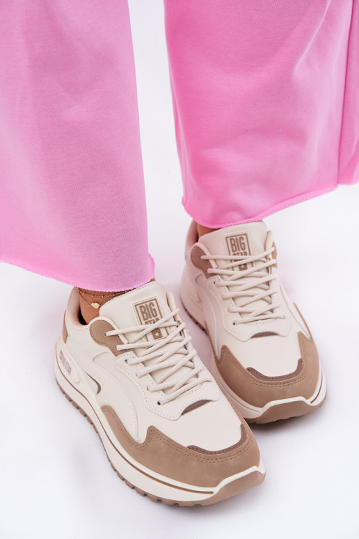 Sneakers tüüpi jalanõud Pealiste omad Big Star RR274A216 HI-POLY SYSTEM beeži värvi Sneakers tüüpi jalanõud Pealiste omad Big Star RR274A216 HI-POLY SYSTEM beeži värvi
