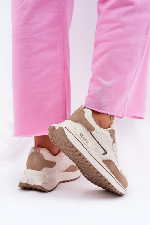 Sneakers tüüpi jalanõud Pealiste omad Big Star RR274A216 HI-POLY SYSTEM beeži värvi Sneakers tüüpi jalanõud Pealiste omad Big Star RR274A216 HI-POLY SYSTEM beeži värvi