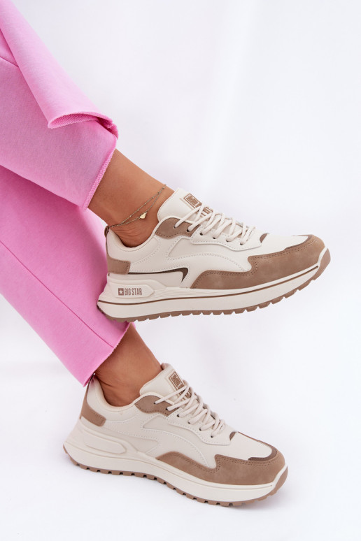 Sneakers tüüpi jalanõud Pealiste omad Big Star RR274A216 HI-POLY SYSTEM beeži värvi Sneakers tüüpi jalanõud Pealiste omad Big Star RR274A216 HI-POLY SYSTEM beeži värvi