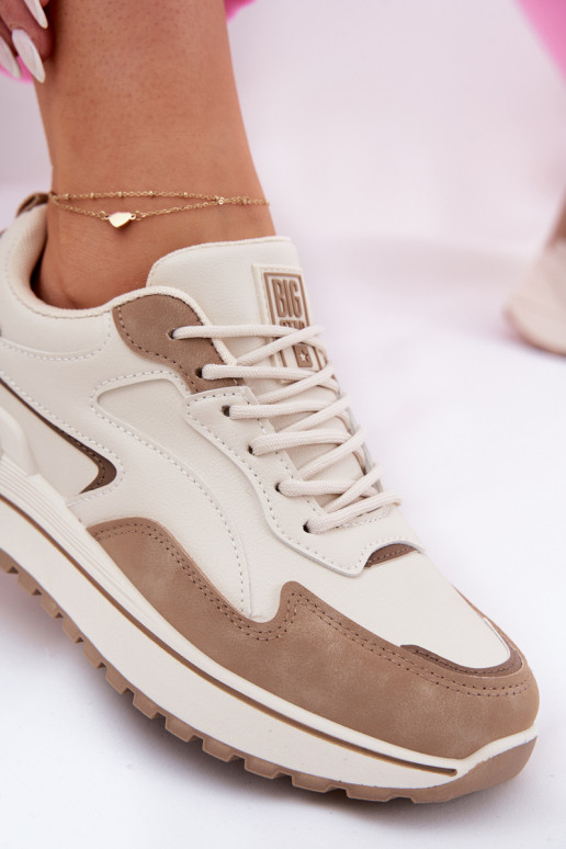 Sneakers tüüpi jalanõud Pealiste omad Big Star RR274A216 HI-POLY SYSTEM beeži värvi Sneakers tüüpi jalanõud Pealiste omad Big Star RR274A216 HI-POLY SYSTEM beeži värvi