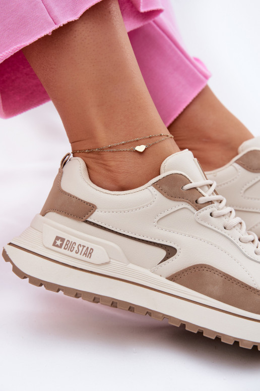 Sneakers tüüpi jalanõud Pealiste omad Big Star RR274A216 HI-POLY SYSTEM beeži värvi Sneakers tüüpi jalanõud Pealiste omad Big Star RR274A216 HI-POLY SYSTEM beeži värvi
