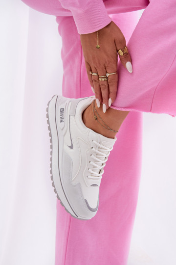 Sneakers tüüpi jalanõud Pealiste omad Big Star RR274A213 HI-POLY SYSTEM valget värvi 2