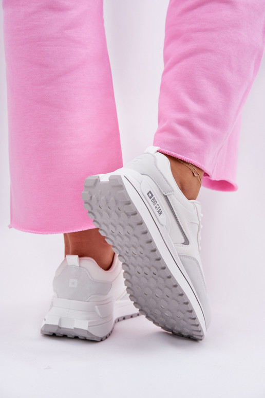 Sneakers tüüpi jalanõud Pealiste omad Big Star RR274A213 HI-POLY SYSTEM valget värvi Sneakers tüüpi jalanõud Pealiste omad Big Star RR274A213 HI-POLY SYSTEM valget värvi