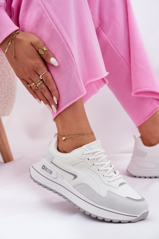 Sneakers tüüpi jalanõud Pealiste omad Big Star RR274A213 HI-POLY SYSTEM valget värvi Sneakers tüüpi jalanõud Pealiste omad Big Star RR274A213 HI-POLY SYSTEM valget värvi