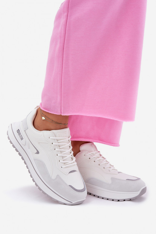 Sneakers tüüpi jalanõud Pealiste omad Big Star RR274A213 HI-POLY SYSTEM valget värvi Sneakers tüüpi jalanõud Pealiste omad Big Star RR274A213 HI-POLY SYSTEM valget värvi