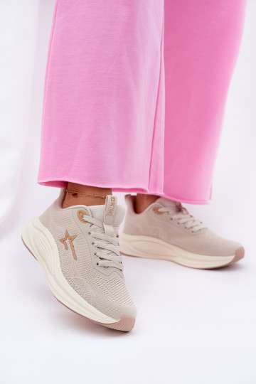 spordijalatsid Sneakers tüüpi jalanõud Pealiste omad Big Star RR274A145 HI-POLY SYSTEM beeži värvi 2