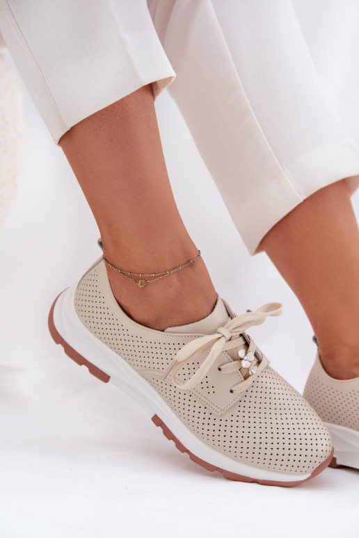 Pealhk jalatsid Pealiste omad Z Przypinką Artiker 54C1811 beeži värvi