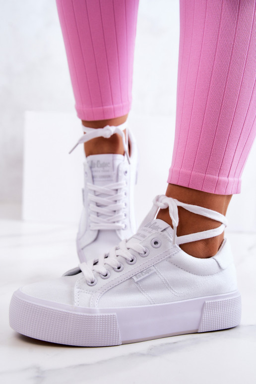 Spordijalatsid platvormiga Lee Cooper LCIN-22-31-0884L valget värvi Spordijalatsid platvormiga Lee Cooper LCIN-22-31-0884L valget värvi