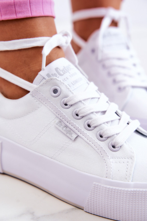 Spordijalatsid platvormiga Lee Cooper LCIN-22-31-0884L valget värvi Spordijalatsid platvormiga Lee Cooper LCIN-22-31-0884L valget värvi